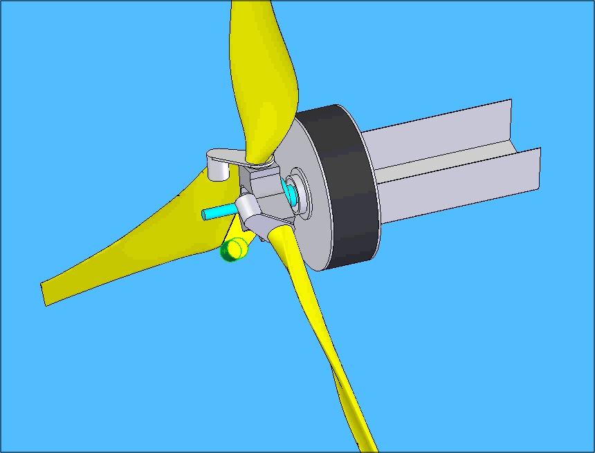 assemblaggio turbina CAD