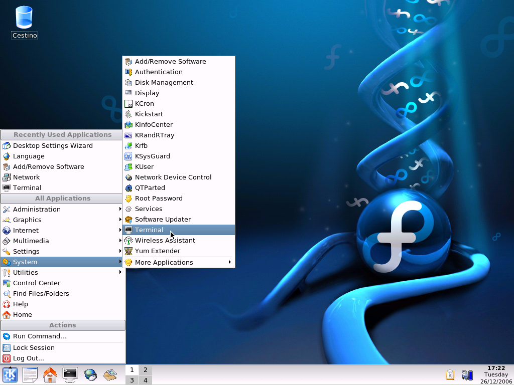 Add Remove Software Fedora 13 Linux Live Media