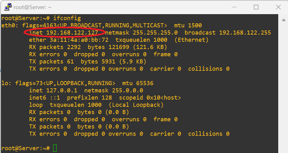 server-ifconfig