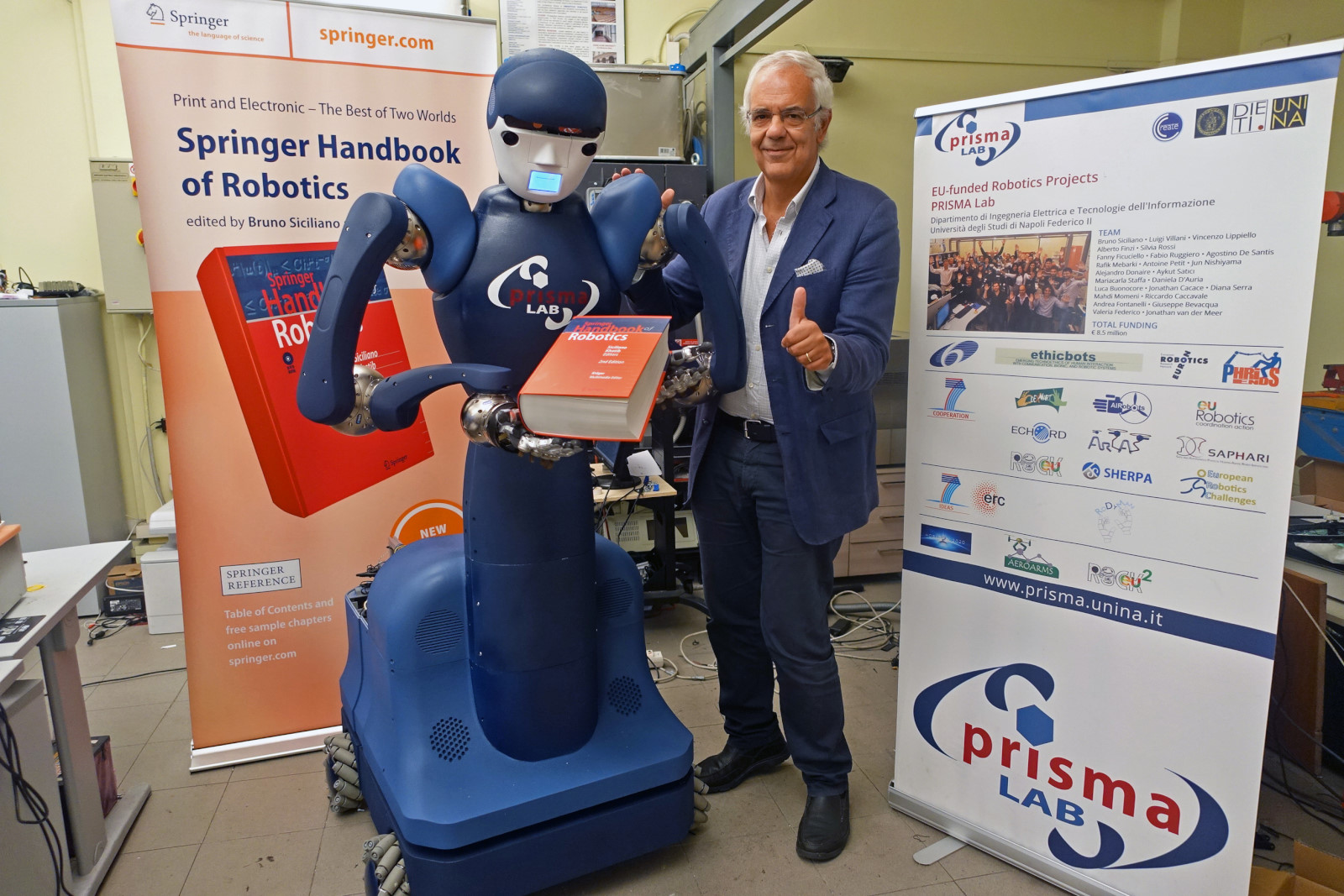 With RoDyMan robot, October 2016